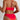 Orange Gradient 3 Piece Bikini Set Women Halter Bandage Cross Push Up Mesh Skirt Swimsuit Beach Bathing Suit  -  GeraldBlack.com