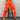 Orange Loose Pleated Shinny Sexy Nightclub Men's DS Costumes Anti bright Elastic Waist Pants  -  GeraldBlack.com