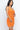 Orange Solid Color Ribbed Knit Cami Bodycon Mini Dress for Women - SolaceConnect.com