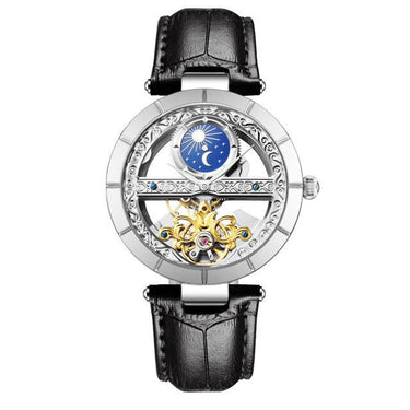 Original genuine women&#39;s watch hollowed out skeleton fully automatic  watches luminous fashion elegant leather strap lady Watch  -  GeraldBlack.com