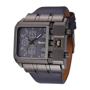 Original Unique Casual Design Square Men's Wristwatch with Wide Big Dial - SolaceConnect.com