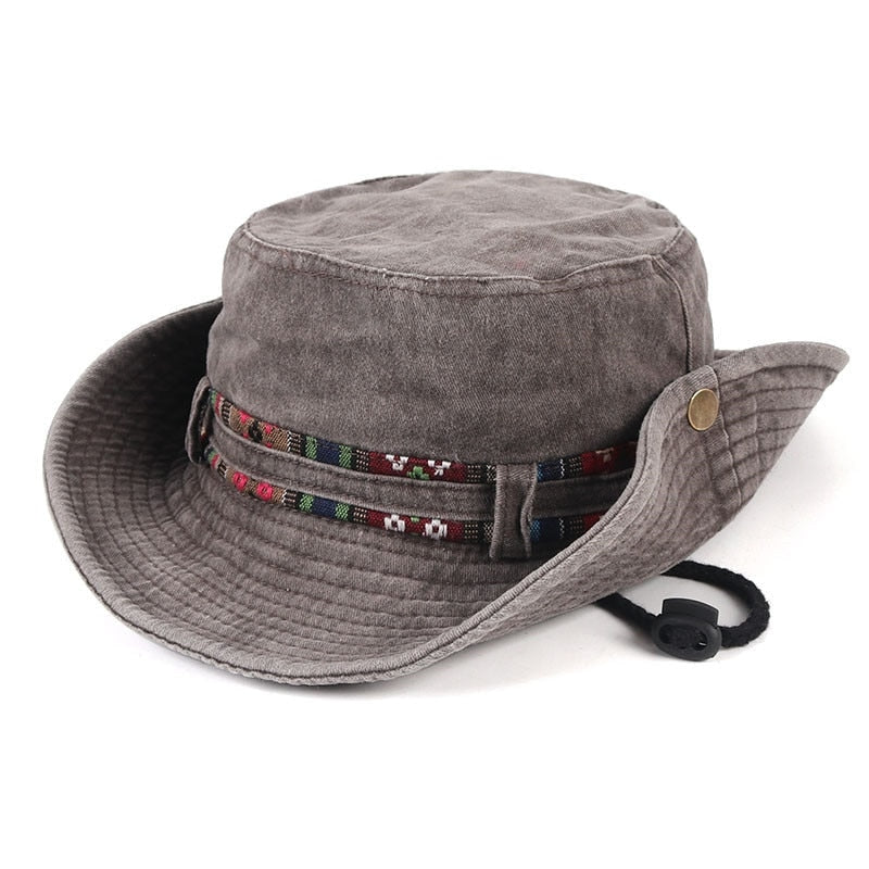 Outdoor Panama Style Unisex Cowboy Hat for Hunting Hiking Fishing Climbing  -  GeraldBlack.com