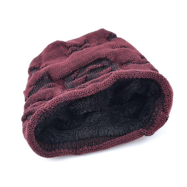 Outdoor Winter Cotton Woolen Knitted Beanies Hats for Men - SolaceConnect.com
