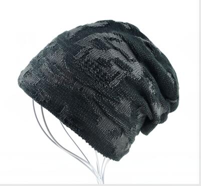 Outdoor Winter Cotton Woolen Knitted Beanies Hats for Men  -  GeraldBlack.com