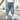 Oversized Curly Cropped Trousers Men Hip Hop Jeans Baggy Cargo Jean Shorts Plus Size Bottoms  -  GeraldBlack.com