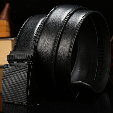 Personality Men's Unique Design Automatic Buckle Genuine Leather Belt  -  GeraldBlack.com