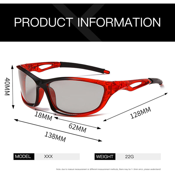 Photochromic Cycling Glasses Cycling Sunglasses Outdoor Sports Bike Bicycle Goggle Men Sunglasses  -  GeraldBlack.com