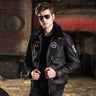 Pigskin Genuine Leather Air Force Slim Flight Jackets for Men - SolaceConnect.com