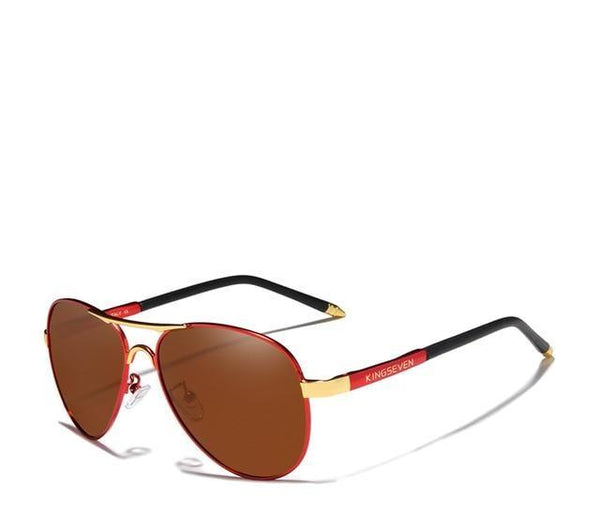 Pilot Style Men's Aluminum Frame Polarized Driving Sunglasses Eyewear  -  GeraldBlack.com