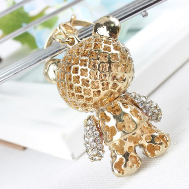 Pink Skirt Panda Crystal Rhinestone Purse Pendant & Jewelry Key Chain - SolaceConnect.com