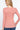 Pink Solid Color Long Sleeve Scoop Neck Thermal Top for Women - SolaceConnect.com