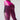 Pink Spandex Elastic Push Up Mesh Patchwork Fitness Leggings for Women  -  GeraldBlack.com