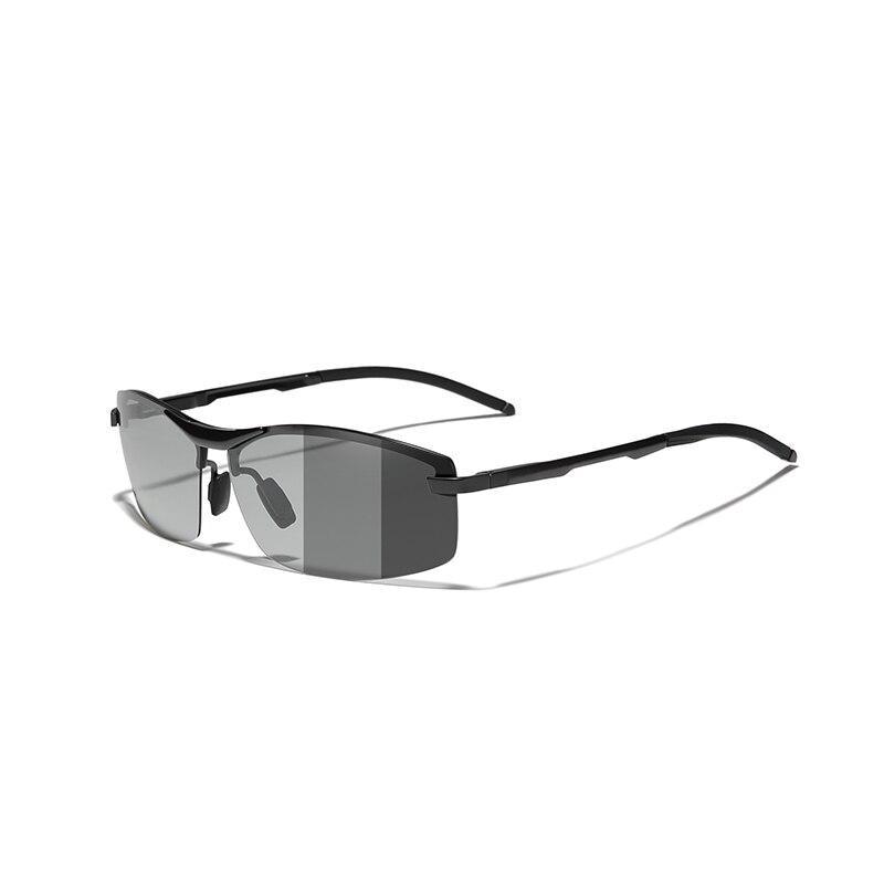 Piolet Style Men's Aluminum Polarized Photochromic Chameleon Driving Sunglasses  -  GeraldBlack.com