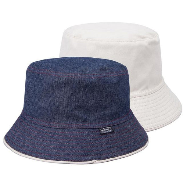 Plain Solid 100% Cotton Reversible Can Wear Two Sides Bucket Hats  -  GeraldBlack.com