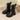 Pleated Platform Martin Booties Side Zippers Ankle Boots Height Increasing Botines Concise Cross-tied Zapatos Mujer  -  GeraldBlack.com