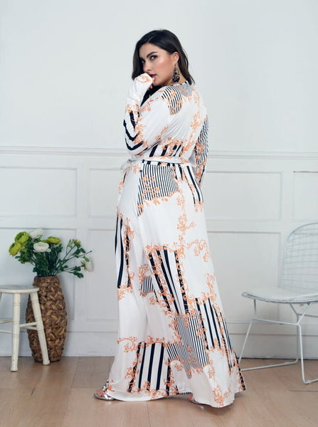 L-4XL Woman Summer fashion long sleeve Dress Loose long plus size women beach clothing dress - SolaceConnect.com