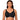 Plus Size Black Color Front Closure Wirefree X-Shape Back Support Lace Bra - SolaceConnect.com