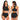 Plus Size Geometric Pattern Printed Crop Top High Waist Shorts Bikini Set  -  GeraldBlack.com