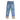 Plus Size High Waist Patchwork Rabbit Hair Straight Ankle-length Jeans - SolaceConnect.com