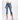 Plus Size High Waist Patchwork Rabbit Hair Straight Ankle-length Jeans  -  GeraldBlack.com