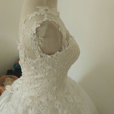 Plus Size Lace Up Back Corset Wedding Dress for Brides Custom Made Maxi - SolaceConnect.com