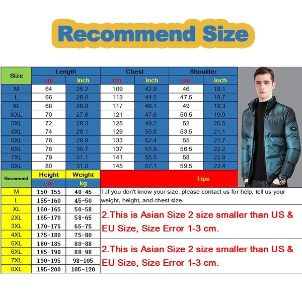 Plus Size Men's Winter Thick Warm Heavy Windbreaker Jacket Coat - SolaceConnect.com