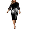 Plus Size 6XL Women Summer Lace Dress Elegant Birthday Mesh Printed Party Dress Sexy Clubwear Summer - SolaceConnect.com