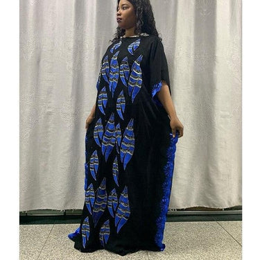 Women African Abaya Africa Clothing For Women Plus Size Kafan Robe 100% Cotton Saudi Jumpsuit - SolaceConnect.com