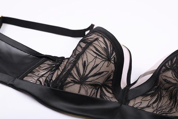 Plus Size Women's Sheer Lace Non Padded Underwire Full Coverage Bra - SolaceConnect.com