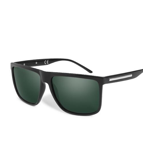 Polarized Fashion Black Square Framed Driving Sunglasses for Men  -  GeraldBlack.com