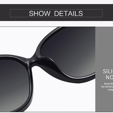 Polarized Plastic Frame UV400 Luxury Gradient Sunglasses for Women - SolaceConnect.com