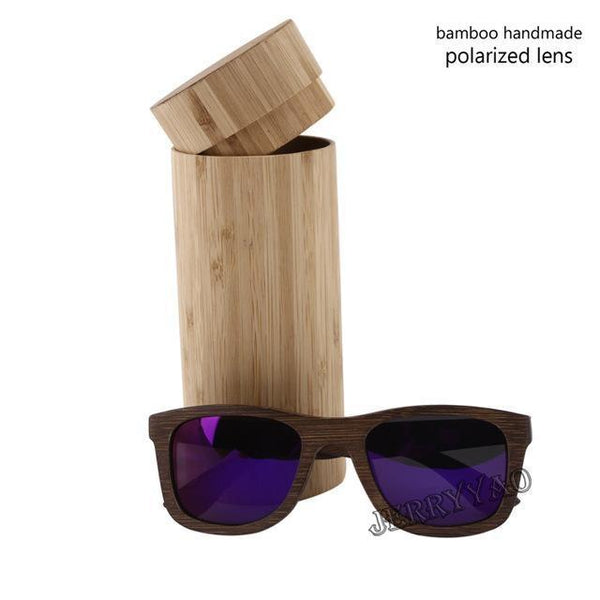 Popular Fashion Design Wooden Bamboo Polarized Sunglasses - SolaceConnect.com