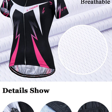 Pro Women Cycling Jerseys Set MTB Bike Cycling Clothing Breathable Mountian Bicycle Clothes Summer  -  GeraldBlack.com