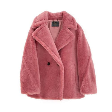 Women's Winter Thick Warm Wool Real Sheep Shearling Fur Coats & Jackets  -  GeraldBlack.com