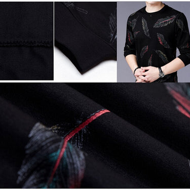 Pullover Feather Men Sweater Mensthin Jersey Knitted Sweatersea Slim Fit Knitwear Fashion Clothing 41241  -  GeraldBlack.com