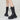 Punk Goth Platform Women Boots Block Thick Heels Lace Up Zip Rivit Trendy Winter Casual Shoes  -  GeraldBlack.com