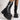 Punk Goth Platform Women Motorcycle boots Block Thick Heels Lace Up Zip Chain Winter Casual Luxury Shoes  -  GeraldBlack.com