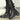 Punk Goth Women Motorcycle Boots Buckle Chunky Heel Platform Shoes Rock Kpop Dark Combat Boots  -  GeraldBlack.com