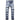 Punk Painted Blue Ripped Small Feet Tight Midwaist Fashion Personality Simple Skinny Jeans  -  GeraldBlack.com