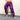 Purple Loose Pleated Shinny Sexy Nightclub Men's DS Costumes Anti bright Elastic Waist Pants  -  GeraldBlack.com