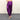 Purple Loose Pleated Shinny Sexy Nightclub Men's DS Costumes Anti bright Elastic Waist Pants  -  GeraldBlack.com