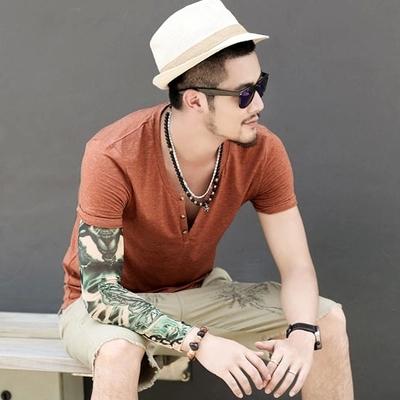 Quality Cotton Casual Design Short Sleeve Summer T-Shirt Tops for Men - SolaceConnect.com