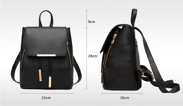 Quality Synthetic Leather Mochila Escolar School Bags for Teenage Girls - SolaceConnect.com