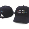 Real Friend Embroidery Denim Hip Hop Unisex Baseball Cap Black Pink Khaki - SolaceConnect.com