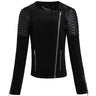 Real Pigskin Genuine L eather M otorcycle C oat Jackets for Women - SolaceConnect.com