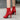 Red-10cm Women's Sexy Red High Heels Peep Toe Zipper Indoor Dancing Ankle Boots Shoes  -  GeraldBlack.com