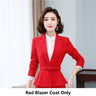 Red Coat Winter Fashion OL Style Business Professional Suit for Women  -  GeraldBlack.com