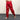 Red Loose Pleated Shinny Sexy Nightclub Men's DS Costumes Anti bright Elastic Waist Pants  -  GeraldBlack.com