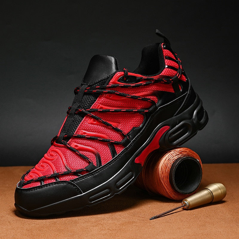 Red Men Breathable Trainers Fashions Mesh Basket Tenis Hombre Running Shoes Big Size 47  -  GeraldBlack.com