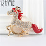 Red Tail Horse Crystal Charm Accessories Purse Pendant & Key Chain  -  GeraldBlack.com